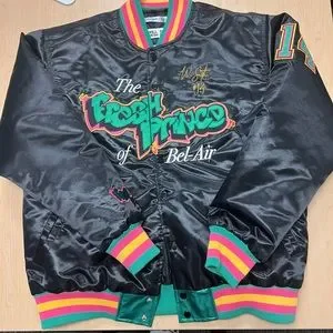 Satin Jackets Bel Air Jacket Fresh Prince Of Bel Air Black Satin